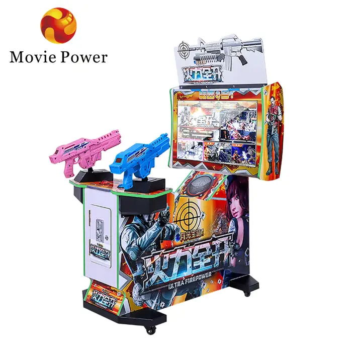 2 Players Shooting Gun Game Machine Video Game Coin Operated Arcade Game Machine