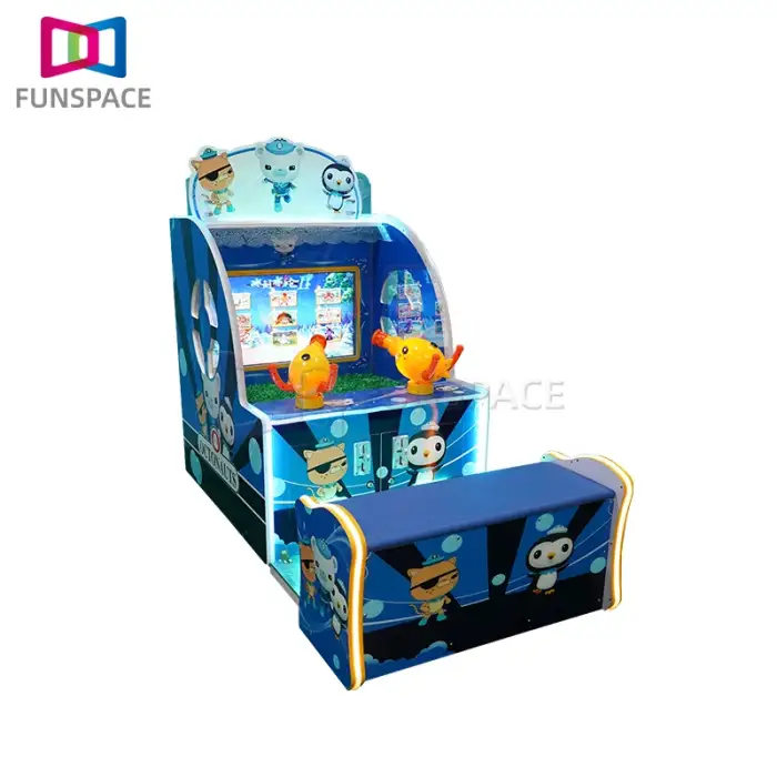 Coin Pusher 2 Players Water Shooting Arcade Game Machine For Mall