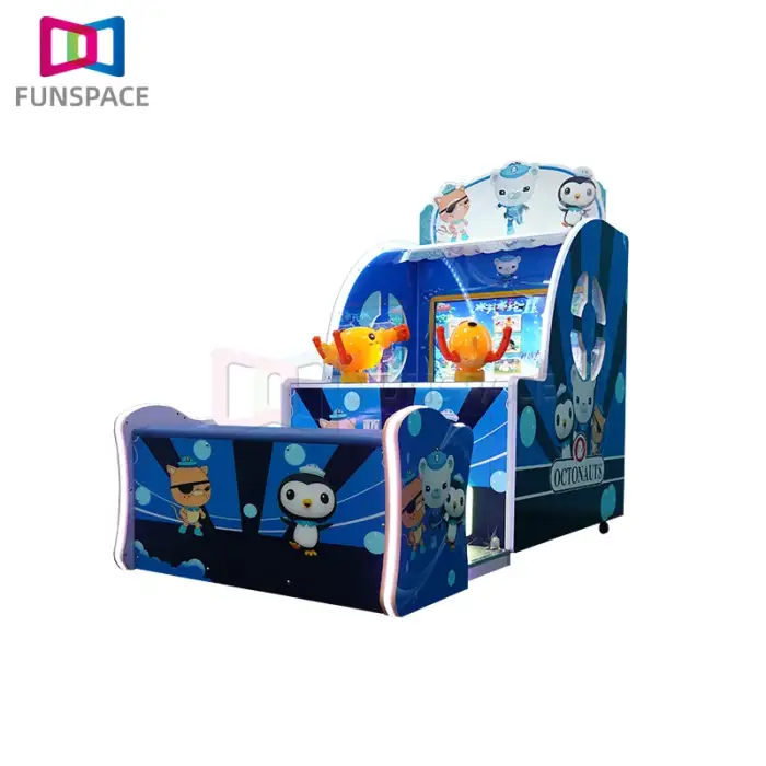 Coin Pusher 2 Players Water Shooting Arcade Game Machine For Mall