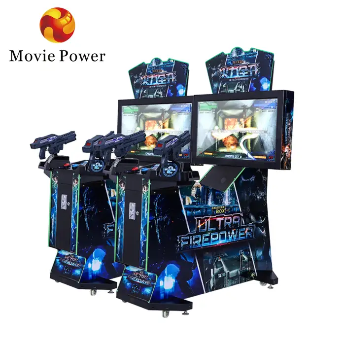 2 Players Shooting Gun Game Machine Video Game Coin Operated Arcade Game Machine