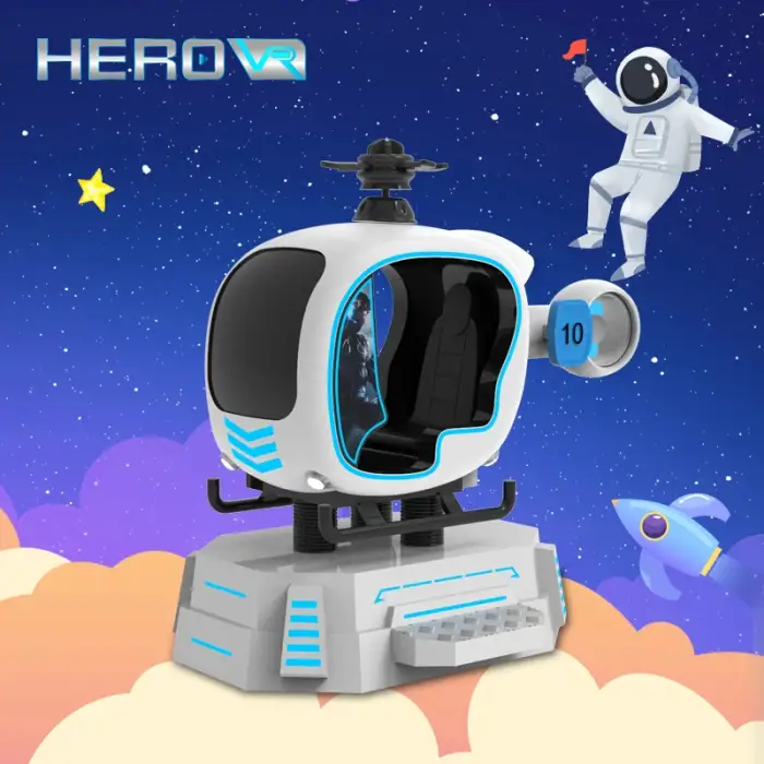 VR Space Projection Virtual Reality Simulation Rides Shooting Arcade Machine Mini Kids Coin Operated Game Machine