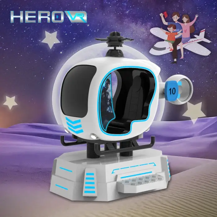 VR Space Projection Virtual Reality Simulation Rides Shooting Arcade Machine Mini Kids Coin Operated Game Machine