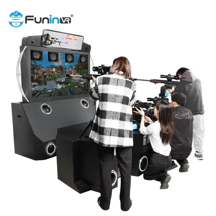 Arcade Game Machine For Shopping Mall Vr Multiplayer  9D Vr Shoot Simulator