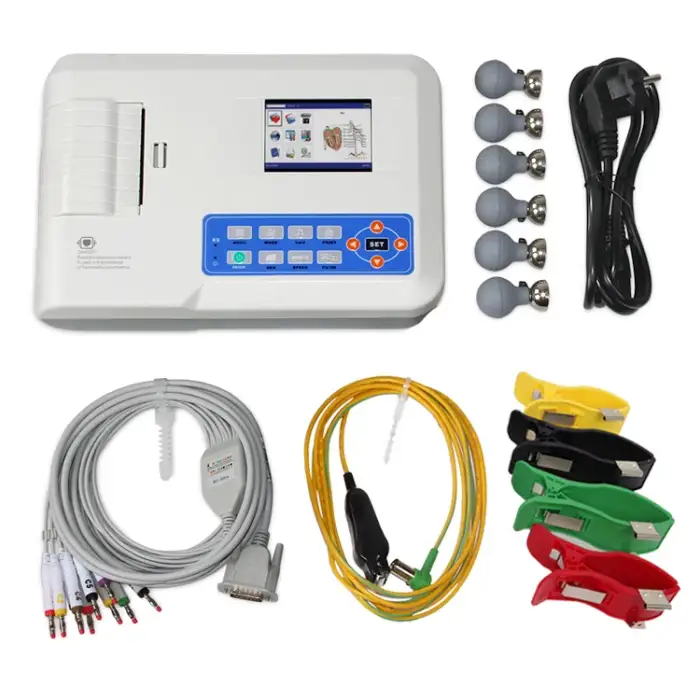 Medical 3 channel medicalechographie machine ecg machine price