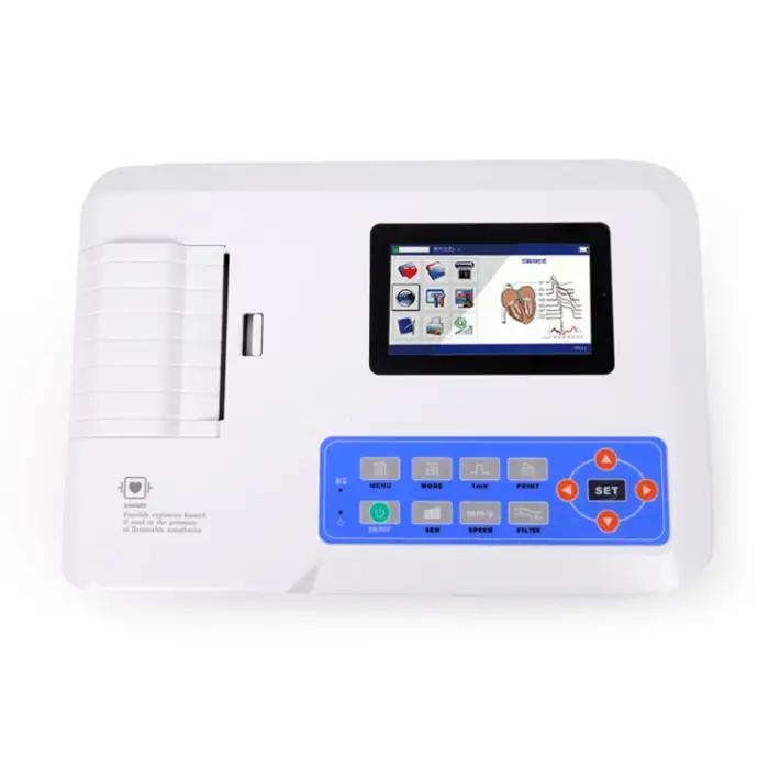 Medical 3 channel medicalechographie machine ecg machine price