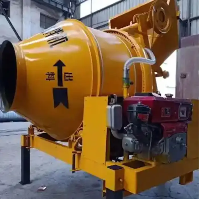 Diesel Small Concrete Mixer machine self loading 400L concrete mixer for sale with pump