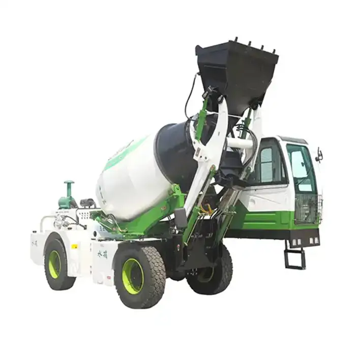 truck self-loading concrete mixer