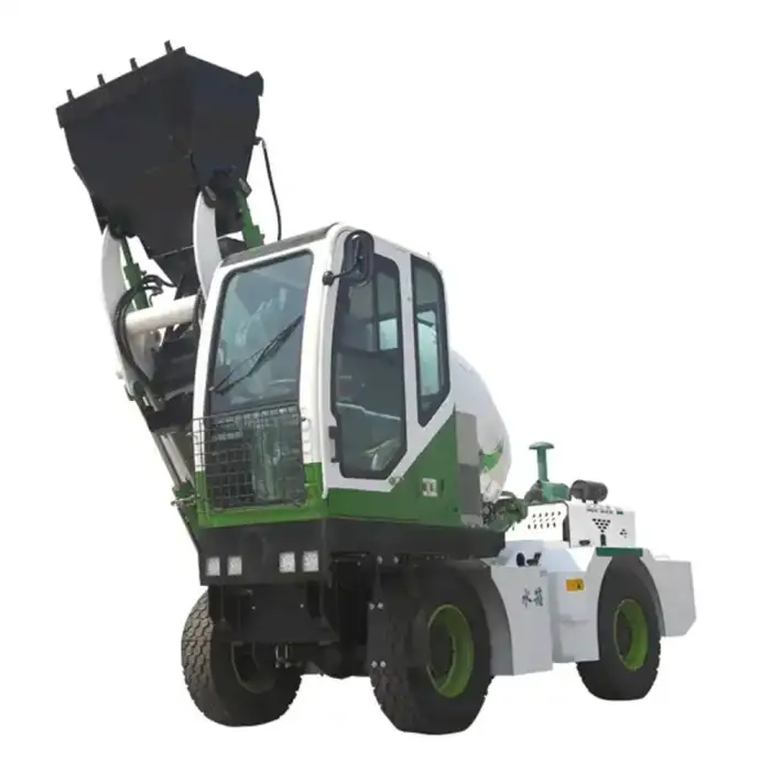 truck self-loading concrete mixer