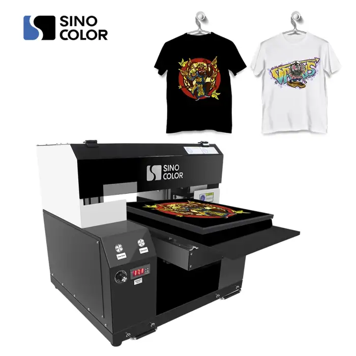 2020 hot sale a3 small flatbed direct to garment printer t-shirt printer