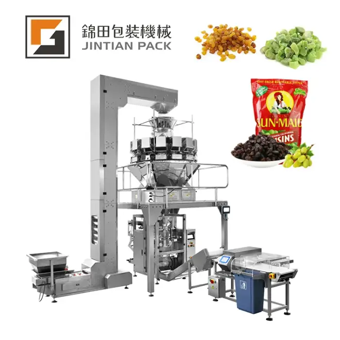 Multi-heads Weigher Dried cranberries Cheetos Snack Packing Machine Automatic