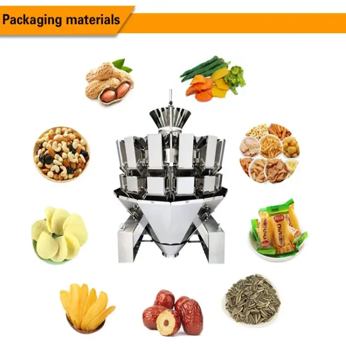 Multi-heads Weigher Dried cranberries Cheetos Snack Packing Machine Automatic