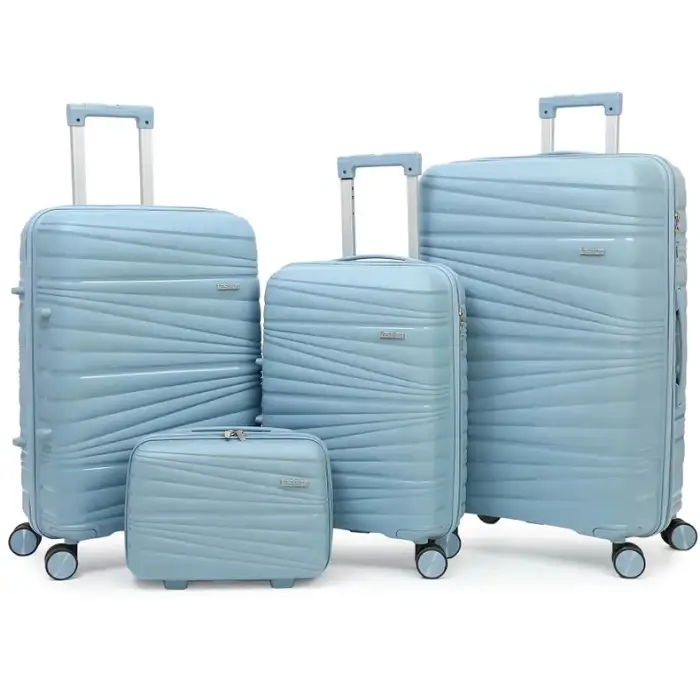 Wholesale Long Trip Suitcase Sets Strong Pull Rod supply Universal Wheel Portable Trolley PP Large Capacity | bulk and wholesale bags