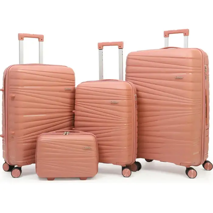 Wholesale Long Trip Suitcase Sets Strong Pull Rod supply Universal Wheel Portable Trolley PP Large Capacity | bulk and wholesale bags