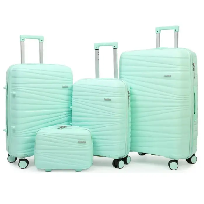 Wholesale Long Trip Suitcase Sets Strong Pull Rod supply Universal Wheel Portable Trolley PP Large Capacity | bulk and wholesale bags