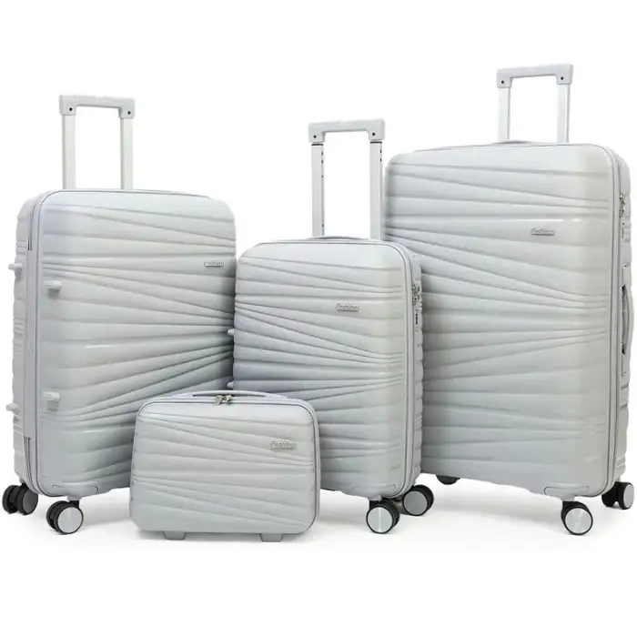 Wholesale Long Trip Suitcase Sets Strong Pull Rod supply Universal Wheel Portable Trolley PP Large Capacity | bulk and wholesale bags