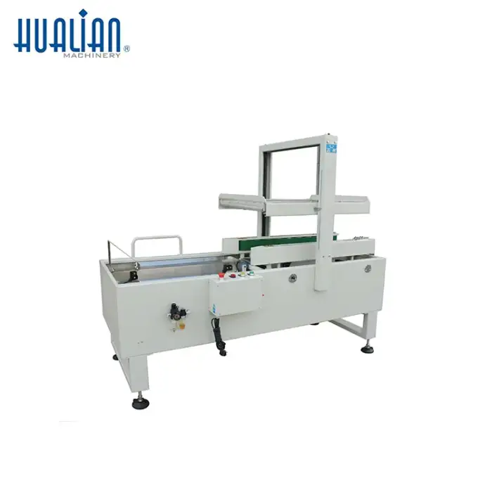 DZF-5050 Hualian Hard Tool Mobile Phone Case Packaging Box Milk Automatic Carton Sealer Machine