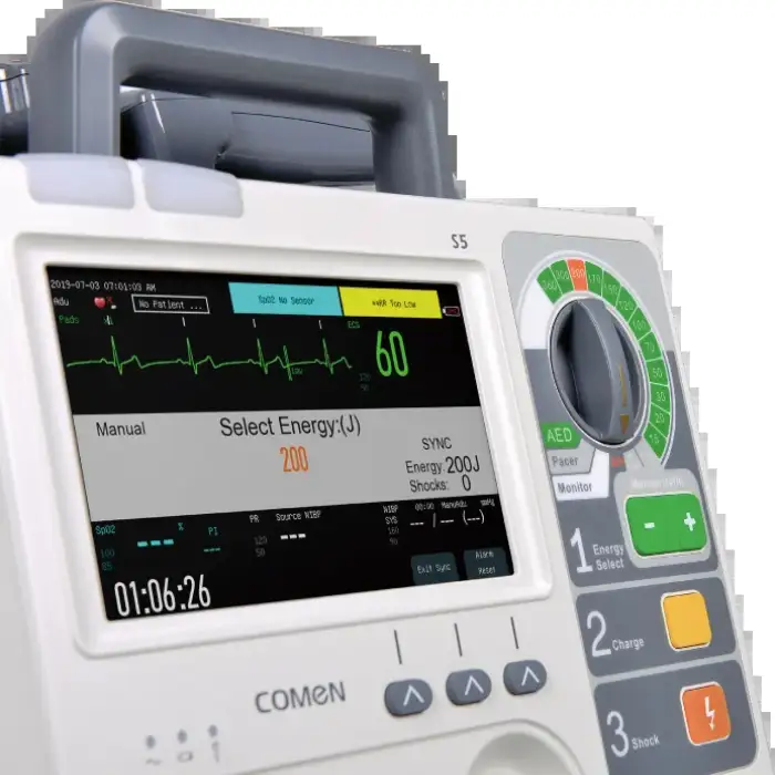 DMCC03 Explosive Models Medical Equipment Automated External Defibrillator  with Monitor For ICU Vital Sign