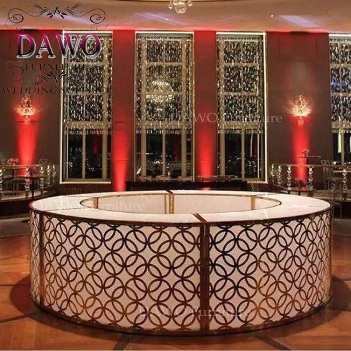 LED steel frame used bar nightclub furniture for wedding party counter