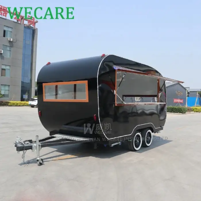 Wecare mobile cocktail bar trailer white coffee shop pizza dessert cart foodtruck mobile beer drink fast food truck