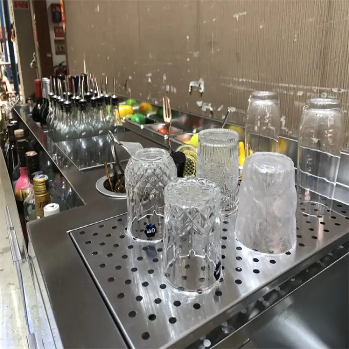 High Quality Portable 304 Stainless Steel Commercial Cocktail Bar Counter