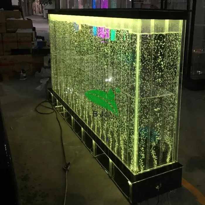 customized bar furniture LED light water bubble wall bar counter for sale