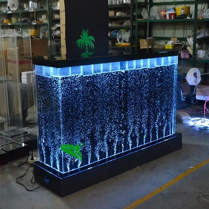 customized bar furniture LED light water bubble wall bar counter for sale