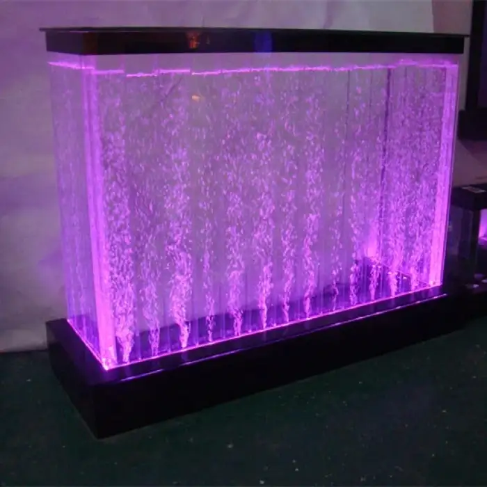 customized bar furniture LED light water bubble wall bar counter for sale