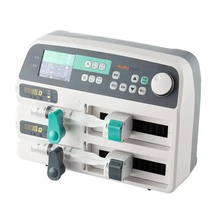 KL-702 Quality Assurance Medical Equipment Portable Double Channel Syringe Pump