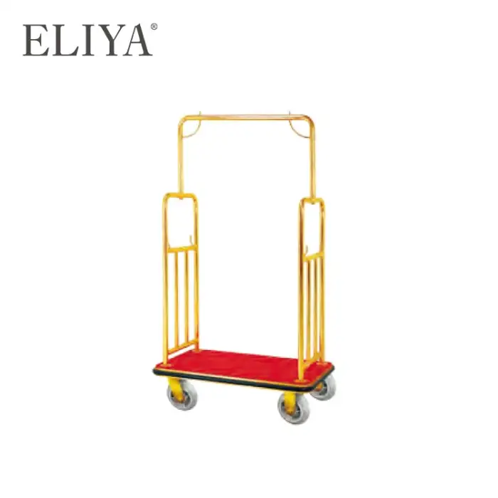 Wholesale Aluminium Hotel Room Service Cart Lobby Luggage Trolley