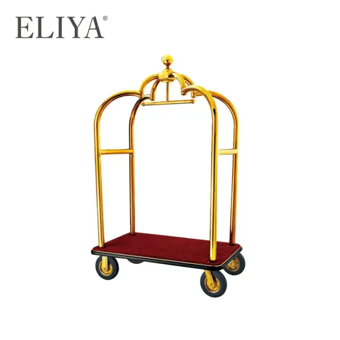 Wholesale Aluminium Hotel Room Service Cart Lobby Luggage Trolley