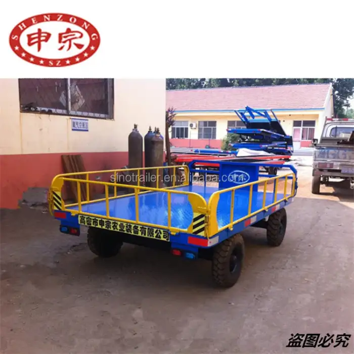 commercial airport luggage trolley baggage flatbed trailer