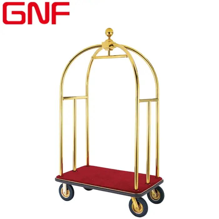 GNF hotel porch luggage cart bellboy trolley luggage trolley for hotel