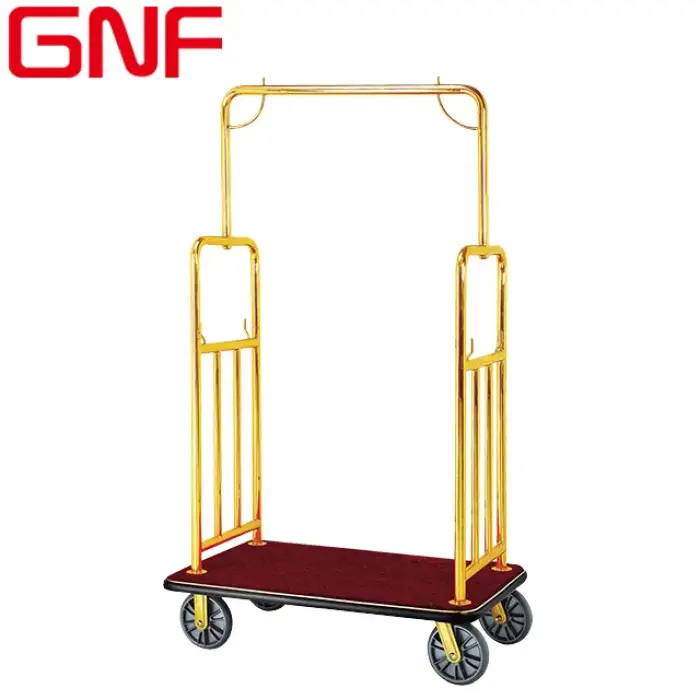 GNF hotel porch luggage cart bellboy trolley luggage trolley for hotel