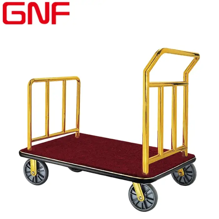 GNF hotel porch luggage cart bellboy trolley luggage trolley for hotel