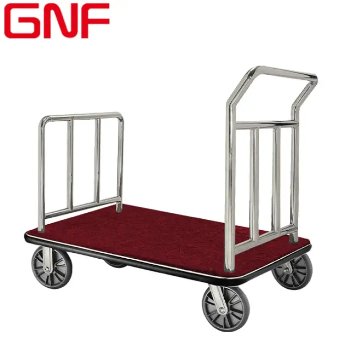 GNF hotel porch luggage cart bellboy trolley luggage trolley for hotel