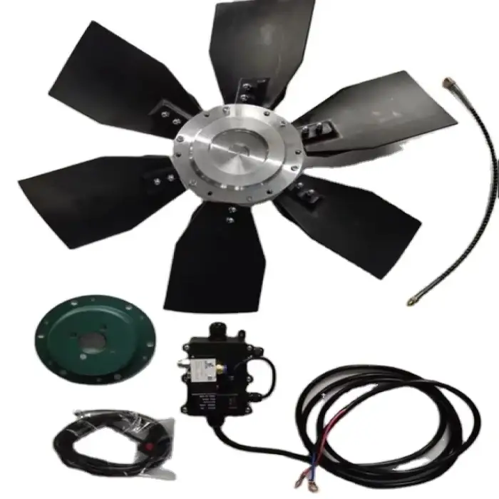 Hydraulic reversible fans for cleaning radiators for Tractor Loader