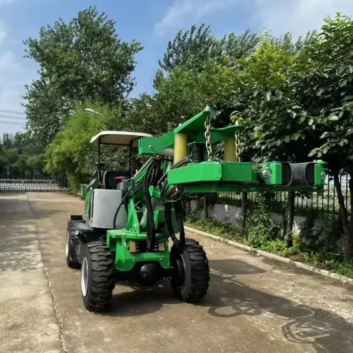 garden and farm crawler self-propelled fruit shaker machine