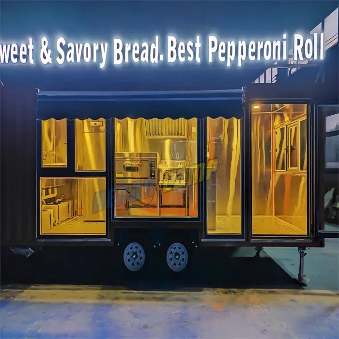 CAMP wholesale mobile food trucks cafe coffee shop restaurant container concession trailer container snack bar