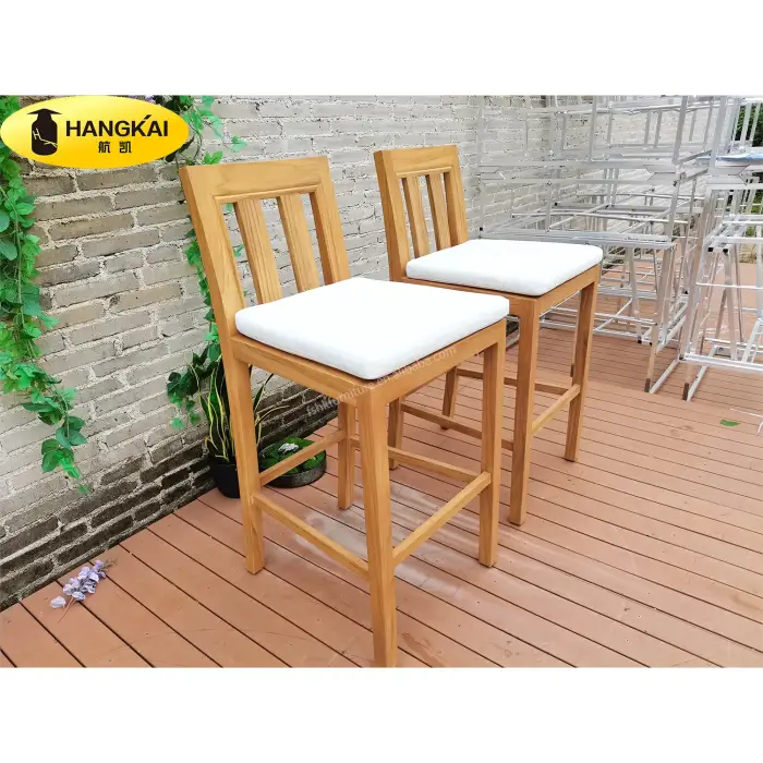 garden beach bar furniture outdoor furniture rooftop bar bistro height teak wood wooden high bar stools