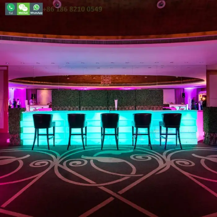 Bar counter LED furniture poseur mobile table arredamento bar con bancone tiki bar portatil para eventos  (bc190)