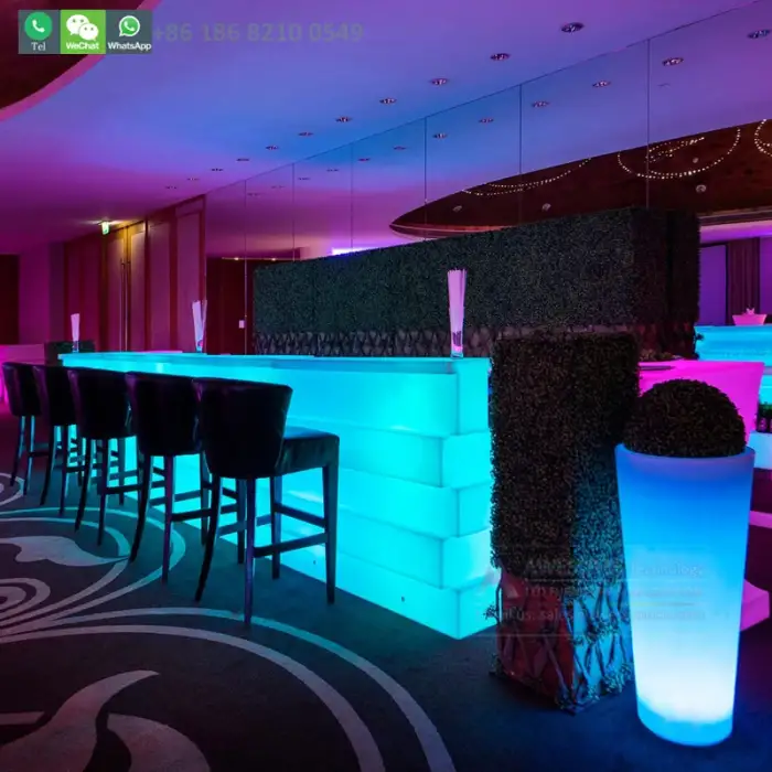 Bar counter LED furniture poseur mobile table arredamento bar con bancone tiki bar portatil para eventos  (bc190)