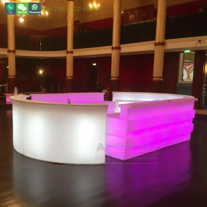 Bar counter LED furniture poseur mobile table arredamento bar con bancone tiki bar portatil para eventos  (bc190)