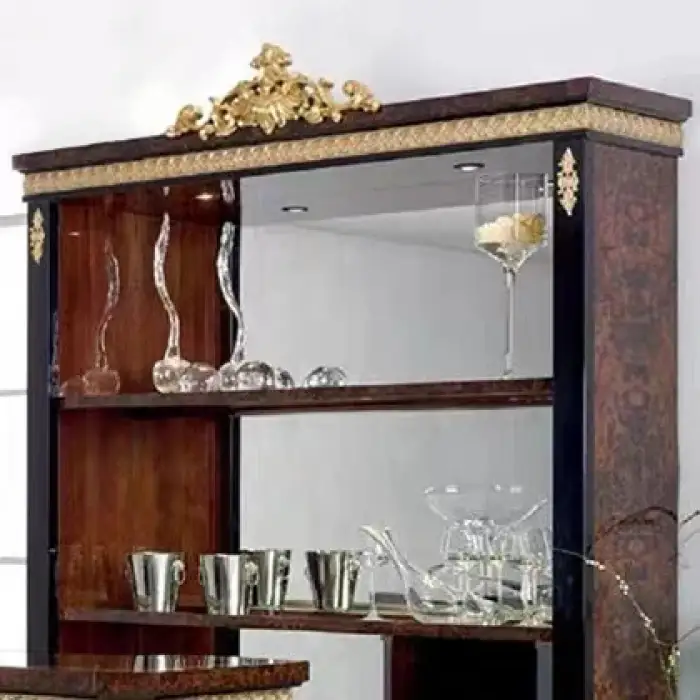 classic solid wood bar counter for home high quality wine cabinet