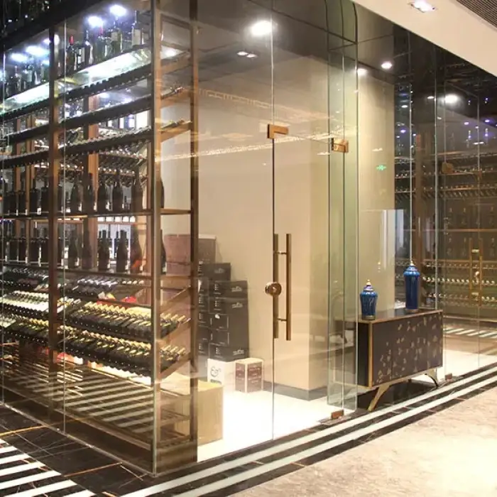 High-end wine bar rack modern style restaurant wine cellar