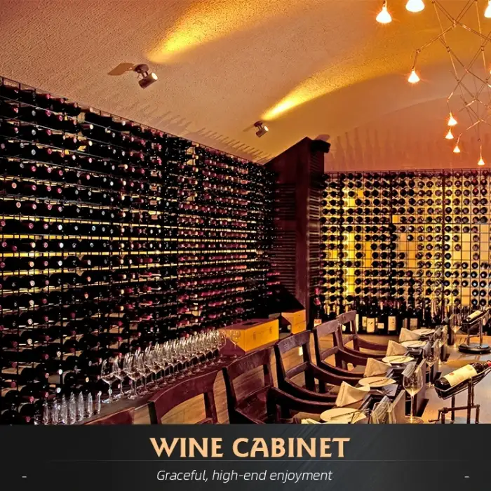 High-end wine bar rack modern style restaurant wine cellar