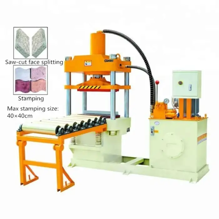 Hydraulic marble granite stone splitting machine tile making machine