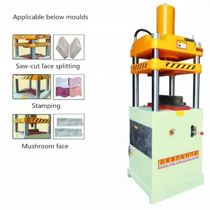 Hydraulic marble granite stone splitting machine tile making machine