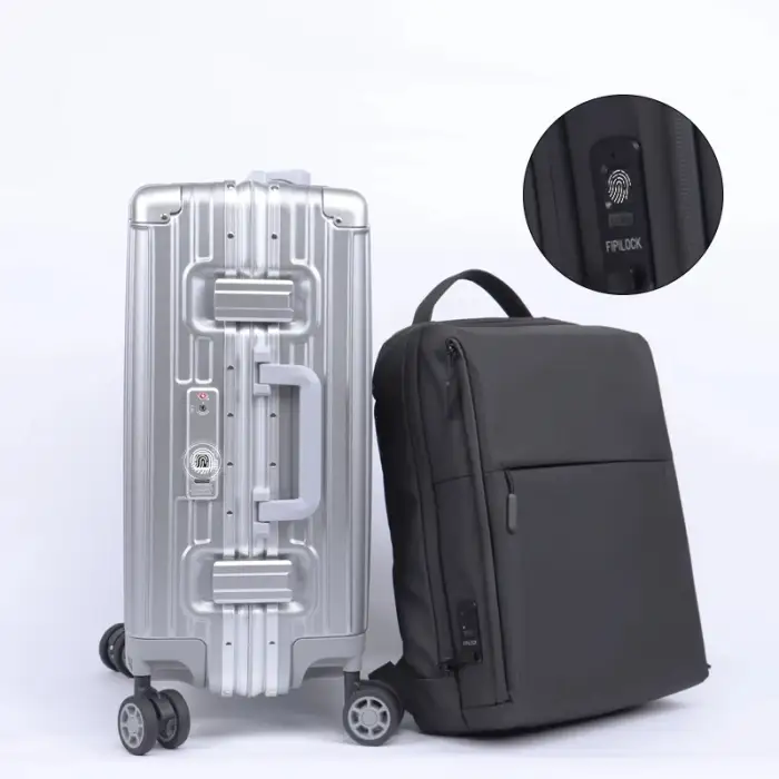 Smart Fingerprint Unlock    Anti Theft Waterproof  Business Travel kit Laptop Backpack luggage bag