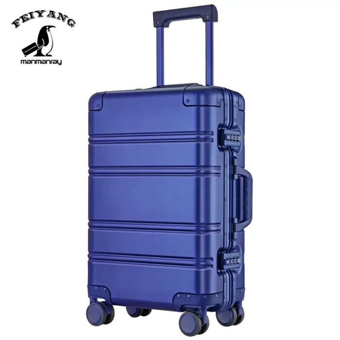 100% aluminum luggage travel luggage business suitcase