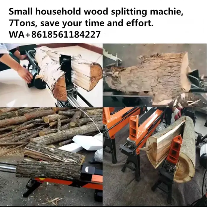 Small tons home application wood log splitter firewood splitting machine on sale